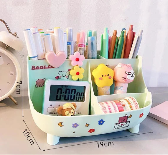 Cute desktop storage box, 6 Section drawer, Makeup organizer, Table storage holder, Storage drawer for office