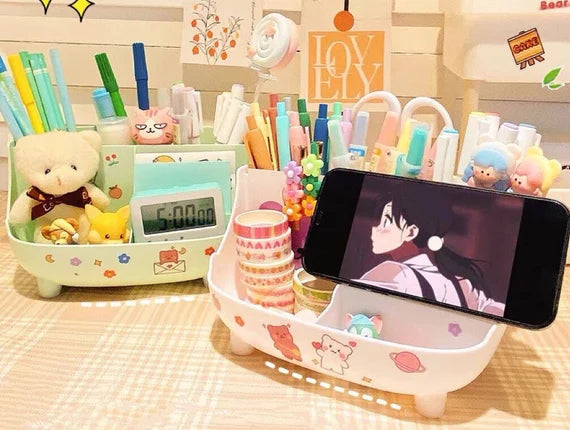 Cute desktop storage box, 6 Section drawer, Makeup organizer, Table storage holder, Storage drawer for office