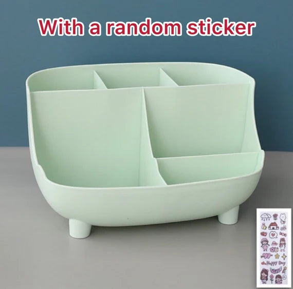 Cute desktop storage box, 6 Section drawer, Makeup organizer, Table storage holder, Storage drawer for office
