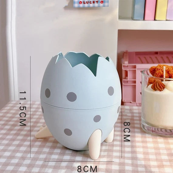 Cute pen holder, Dinosaur egg organizer, Egg shaped container, Desktop storage box, Makeup brush holder, Pencil holder