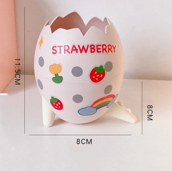 Cute pen holder, Dinosaur egg organizer, Egg shaped container, Desktop storage box, Makeup brush holder, Pencil holder