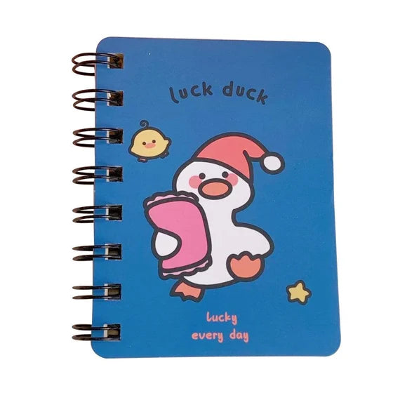 Cute mini notebook, Portable blank note book, Cartoon notepad,  Hardcover mini planner