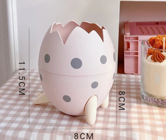 Cute pen holder, Dinosaur egg organizer, Egg shaped container, Desktop storage box, Makeup brush holder, Pencil holder