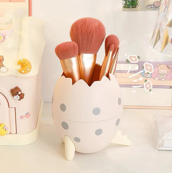 Cute pen holder, Dinosaur egg organizer, Egg shaped container, Desktop storage box, Makeup brush holder, Pencil holder