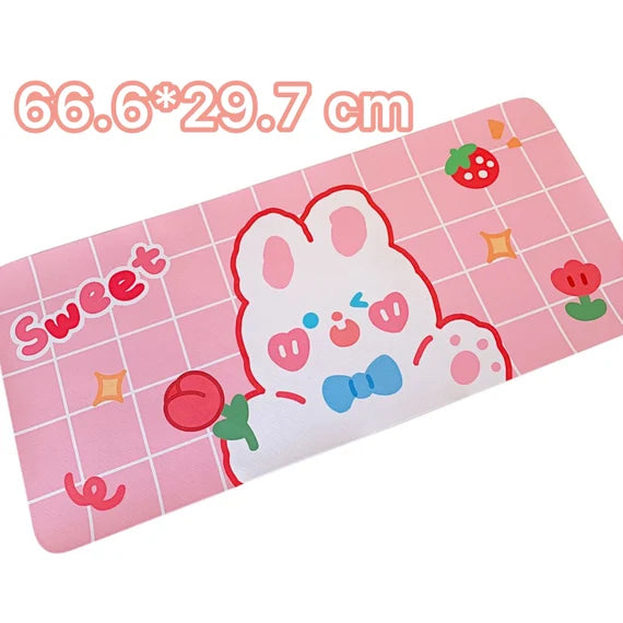 Cute desk mat, Waterproof table mat, Large mousepad, Cartoon keyboard mat, Rectangular mat, Heatproof mat