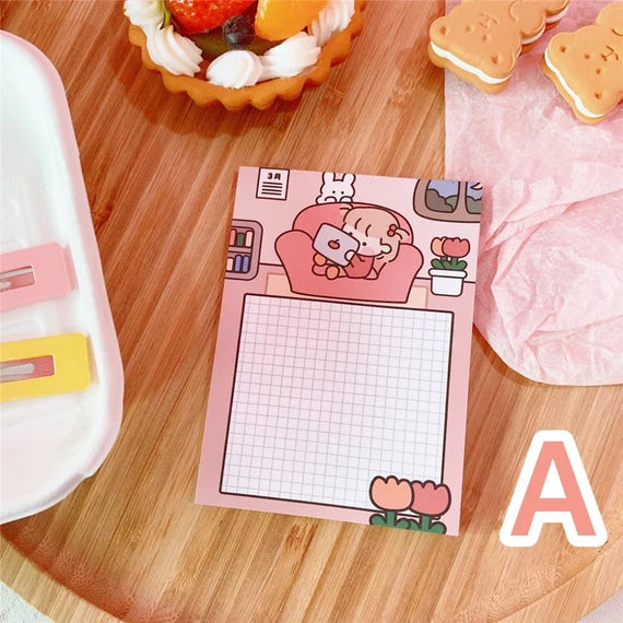 Cute To-do-list notepad, Mini daily planer, Cartoon to do list notebook, Plan sticky note, Bullet journal sticker, 50 Sheet pad, Paper note